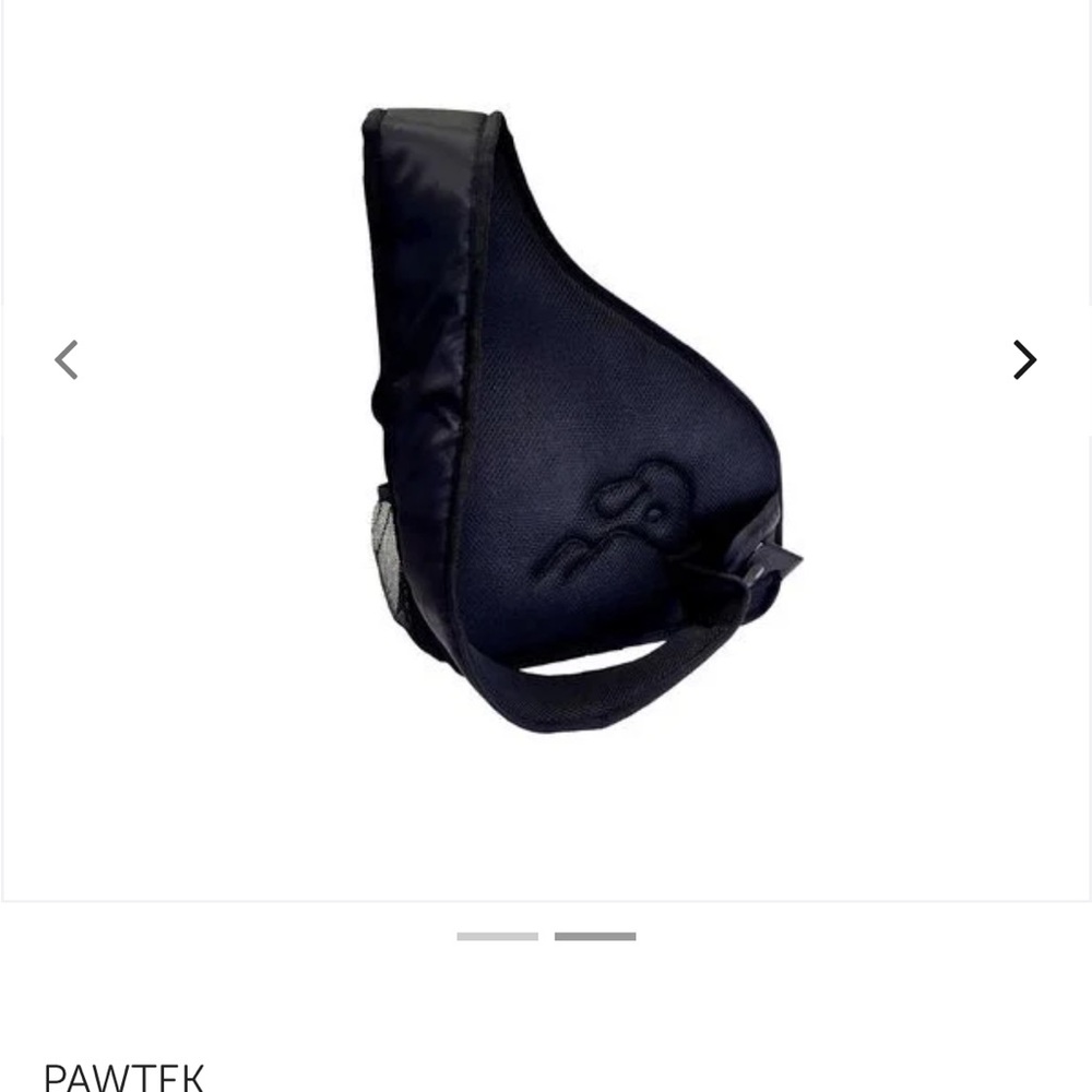 Pawtek - medium Black Sling Bag for dog - around 14lbs - Picture 2 of 7